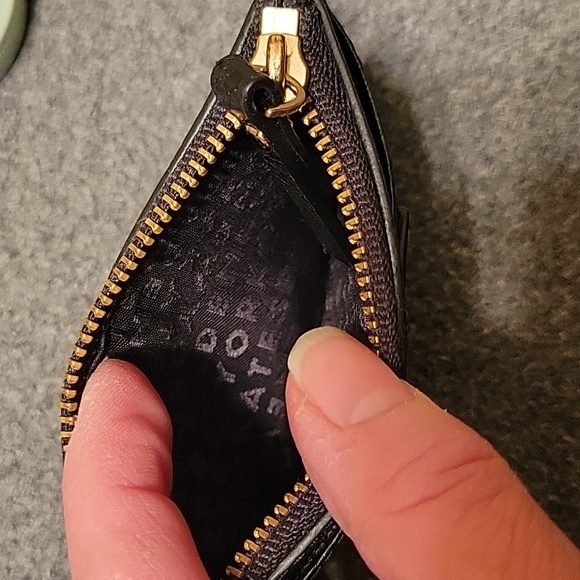 Kate Spade EUC black pebbled leather card case - Picture 3 of 5